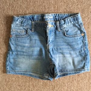 Five pocket denim shorts
